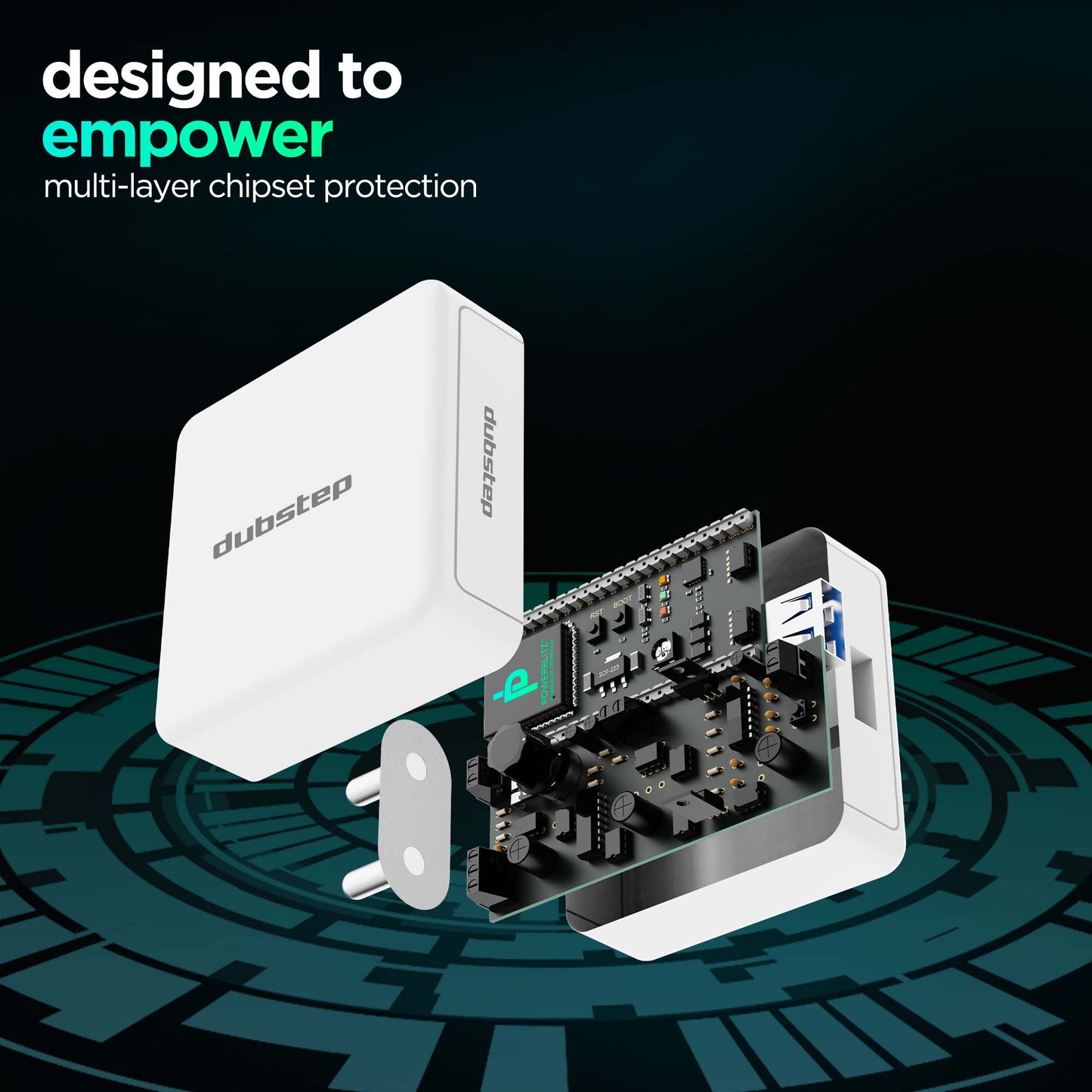 Sprint All In One 25W 5A Fast Charging Adapter with Cable (USB To Type-C)