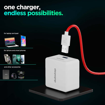 Sprint All In One 25W 5A Fast Charging Adapter with Cable (USB To Type-C)