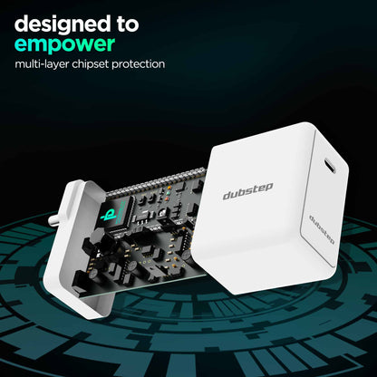 Sprint All In One 30W 6A Fast Charging Adapter with Cable (Type-C to Type-C)