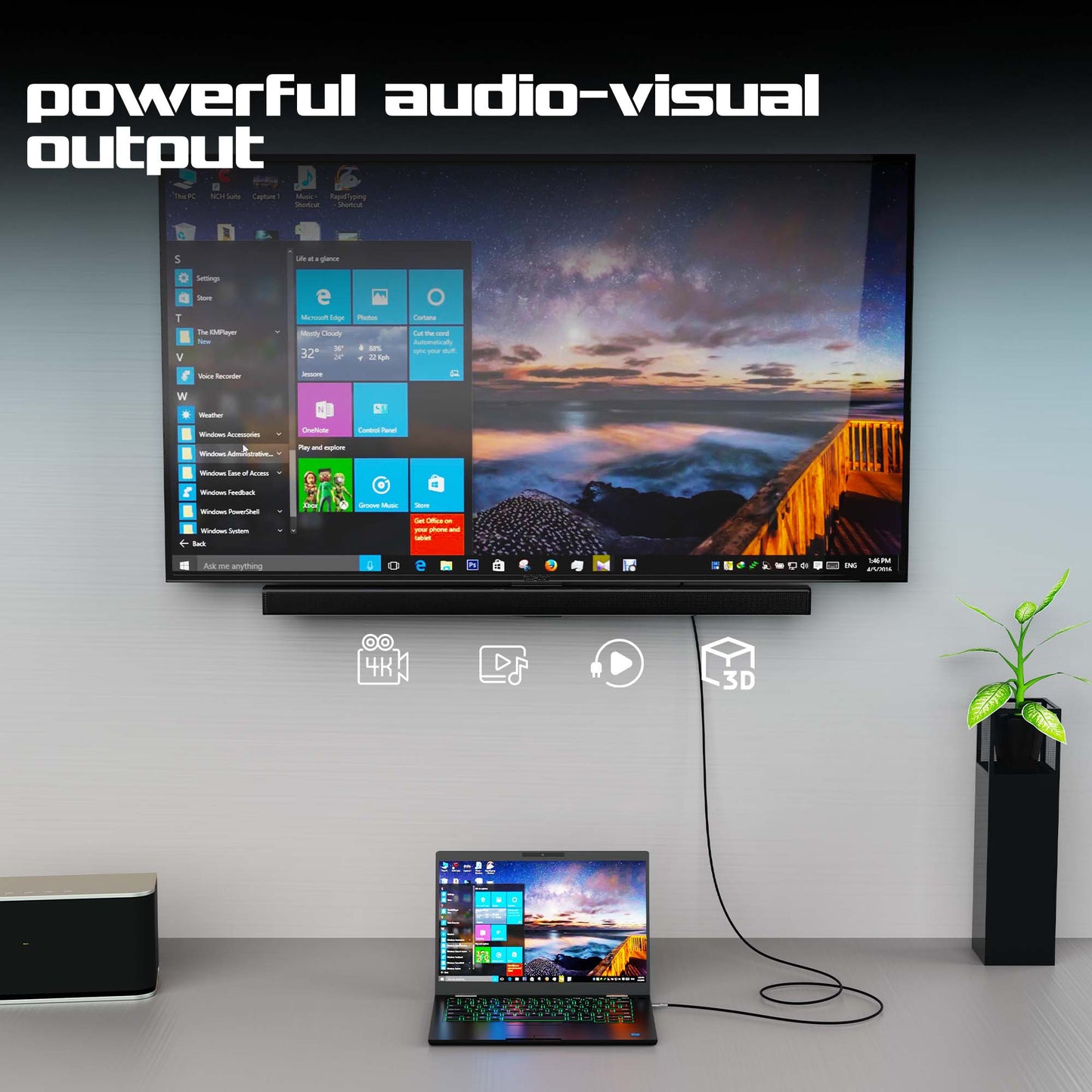 Blaze HDMI 4k high speed cable (1.5m)