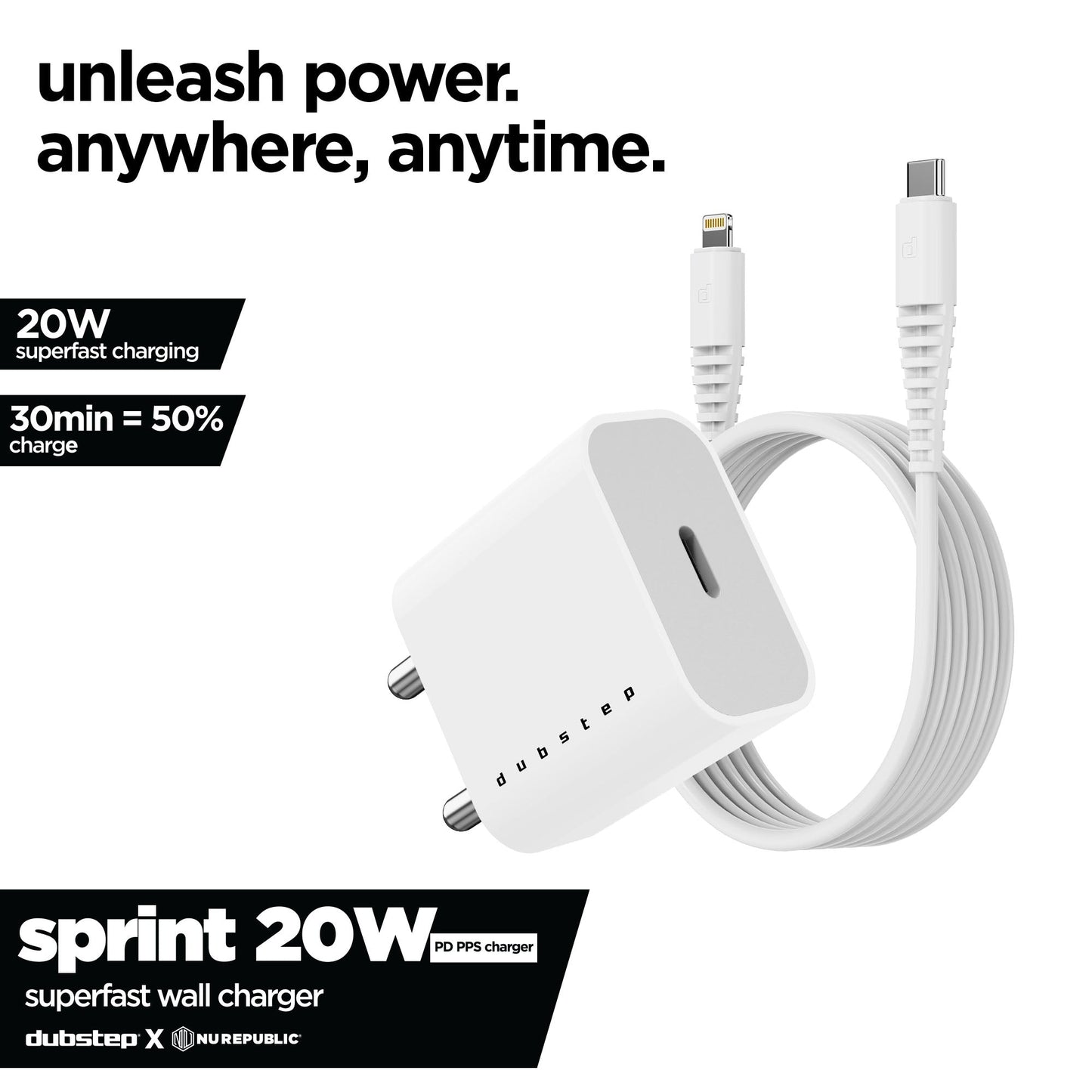 Sprint 20w PD Charger With Cable