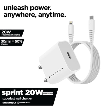 Sprint 20w PD Charger With Cable