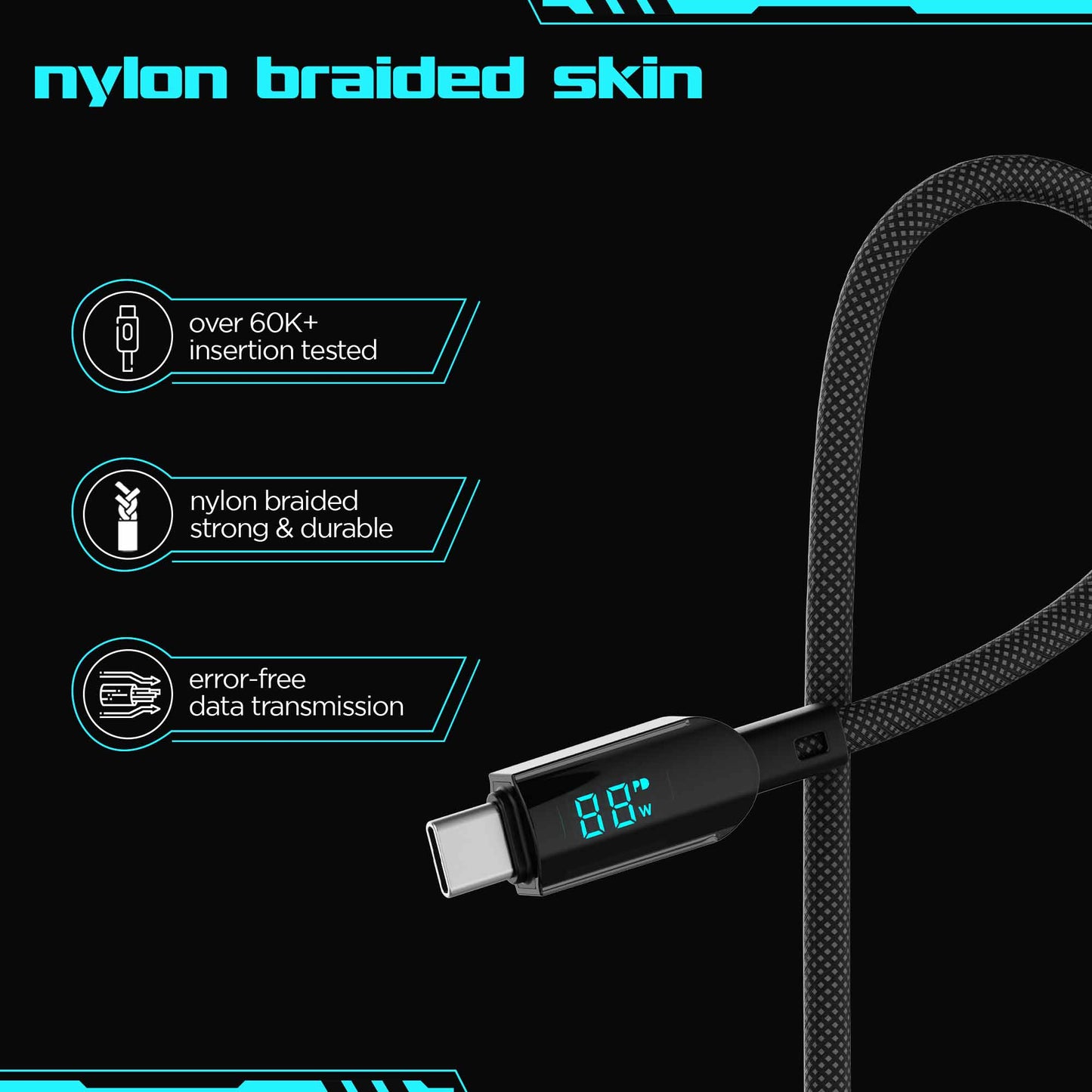 Blaze Fusion Spot  LED Display Cable (Type-C to Type-C)